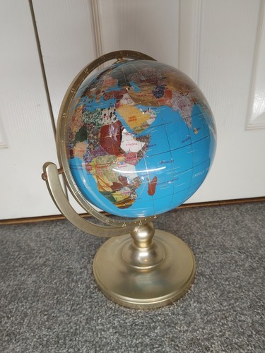 Gemstone globe with heavy - gemstone,