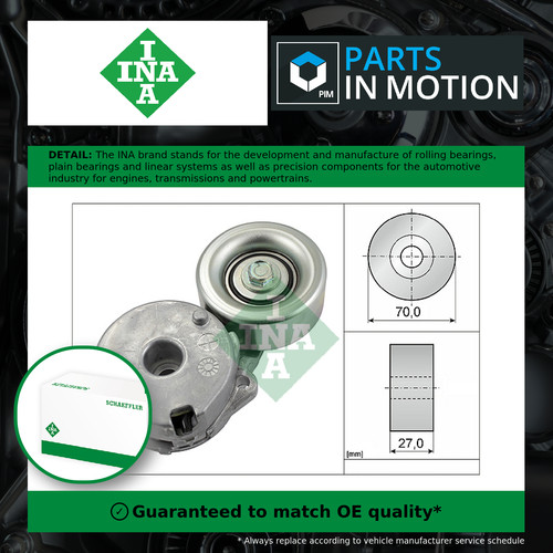 Aux belt tensioner fits nissan - aux,