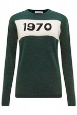 Bella Freud 1970 Dragonfly Green Sparkle Jumper Size Small