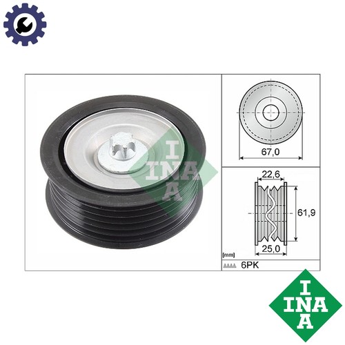 Deflectionguide pulley vribbed - pulley,