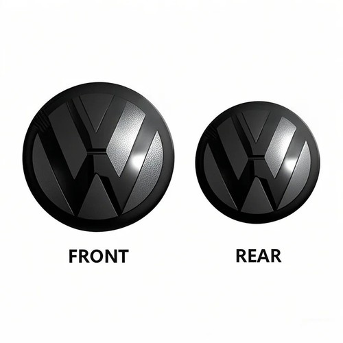 2pcs black badges - vw,