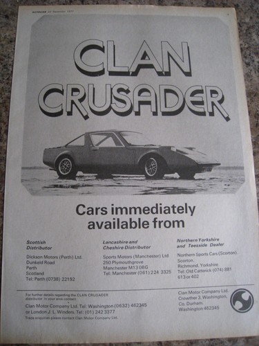 Clan crusader dickson motors - clan,