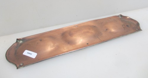 Victorian copper finger plate - victorian,