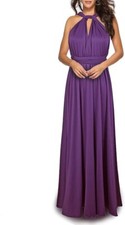 Convertible Multiway Wrap Dress Size S Cocktail Party Summer Maxi - Purple
