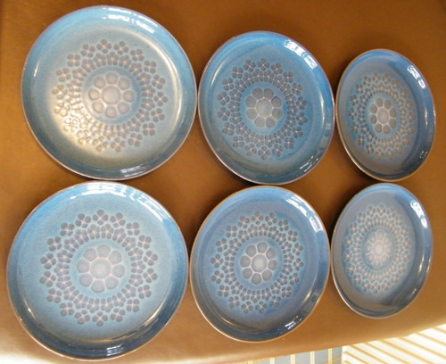 Denby midnight blue dinner - 6,