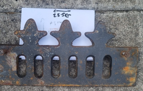 Cast iron fire grate front - iron,
