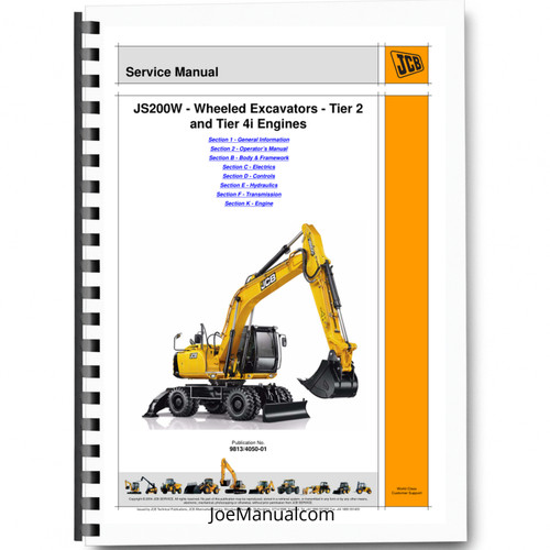 Jcb js200w wheeled excavators - wheeled,