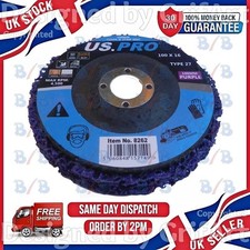 100MM POLY CLEAN STRIP CLEANING DISC WHEEL PAINT RUST REMOVER FOR ANGLE GRINDER