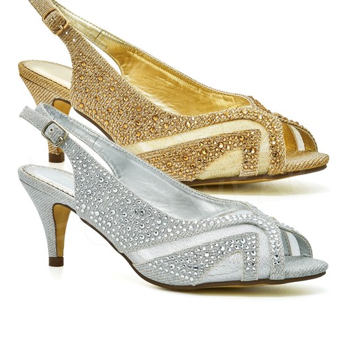 Ladies low kitten heels - heels, court