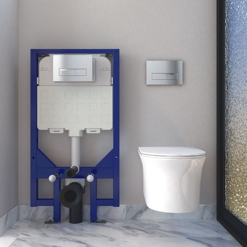 Bathroom rimless wall hung - bathroom,