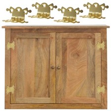 Decorative Brass Hinges 4Pk Cabinet Cupboard Door Ornate Gold Small Butterfly