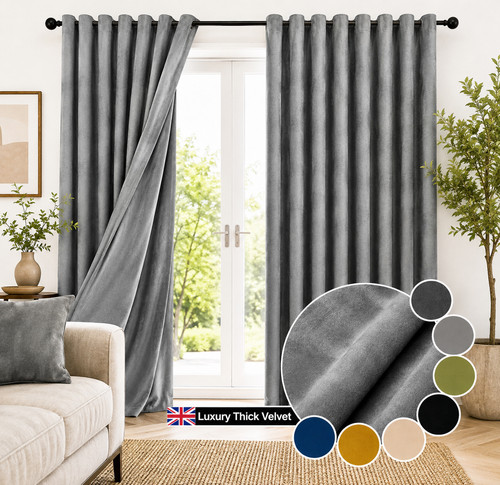 Blackout thick velvet curtains - blackout,