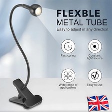 LED USB Clamp Clip On Flexible Desk Light Bed Reading Table Study Night Lamp UK