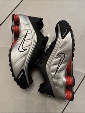 Nike Shox R4 Retro Blk Red Silver Sz 9