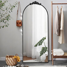 Large Chic Full-Length Floor Wall Mirror Metal Frame Carve Design Cheval Mirrors