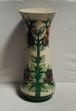 Moorcroft Pottery PLUM Vase Made in England 12.2"