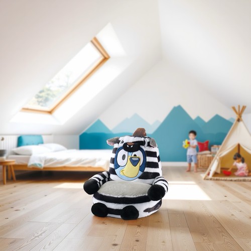 Bluey zebra plush chair - bluey,