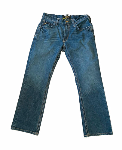 Ariat rebar slim straight blue - rebar,