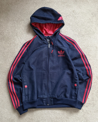 Adidas denim jacket - jacket, hooded