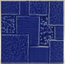 Art Deco Fireplace Tile Blue