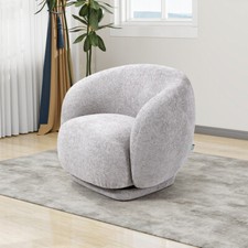 Swivel Accent Tub Chair Sofa Fabric Upholstered Armchair Sofa Lounge Living Room