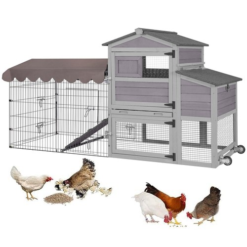 Wooden chicken coop metal - wooden, w/metal