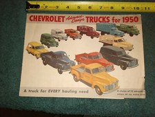 1950 CHEVROLET TRUCK SALES