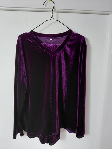 Purple velour tracksuit size - purple,