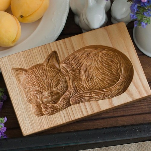 Wooden cookie cutter - wooden, embossing