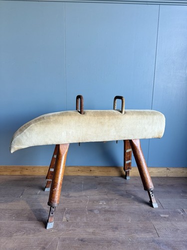 Vintage pommel horse vaulting - vintage,