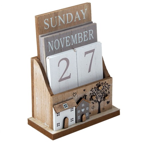 Calendar wooden perpetual - calendar,