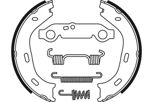 Brake shoe set parking - parking,