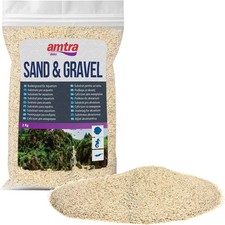 AMTRA White Quartz Fine White Quartz Aquarium Sand,for Fresh or Salt Water 2&5kg