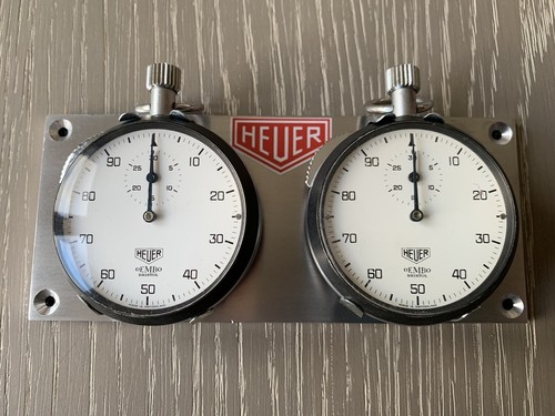 Heuer stopwatch panel - heuer,