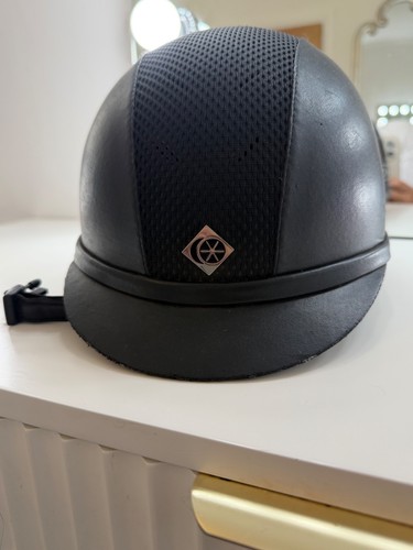 Childrens black leather