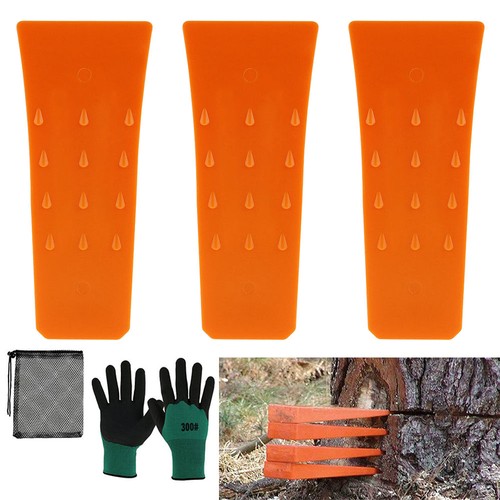 3pcs orange plastic tree - orange,
