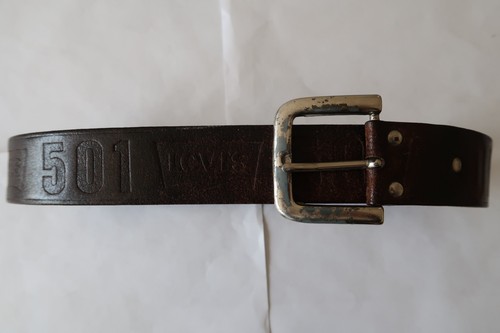 Vintage levis 501 leather belt - vintage,