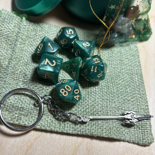 Polyhedral piece dice set in - polyhedral,