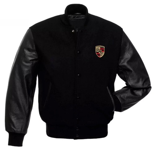 Men letterman porsche - letterman, vintage