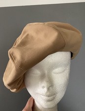 Marida Vintage Floppy Camel Beret Hat Made In England for Harrods 70's Boho