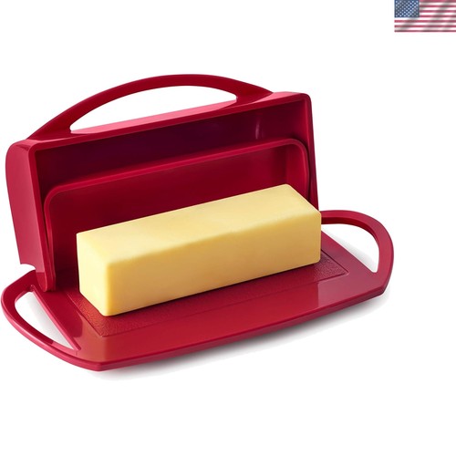 Flip top butter dish with - flip,