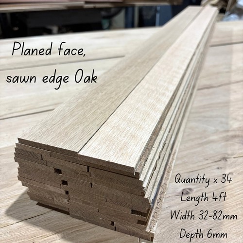Planed face oak - face, hardwood