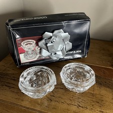 Vintage Cristal D’Arques Royale Lead Crystal Candle Stick Holders x2 Boxed