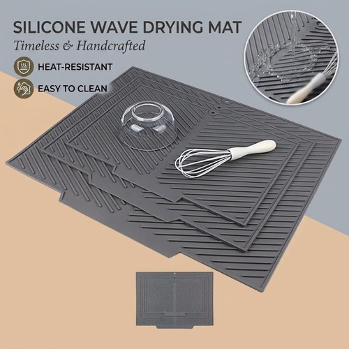 Silicone dish draining mat - silicone,