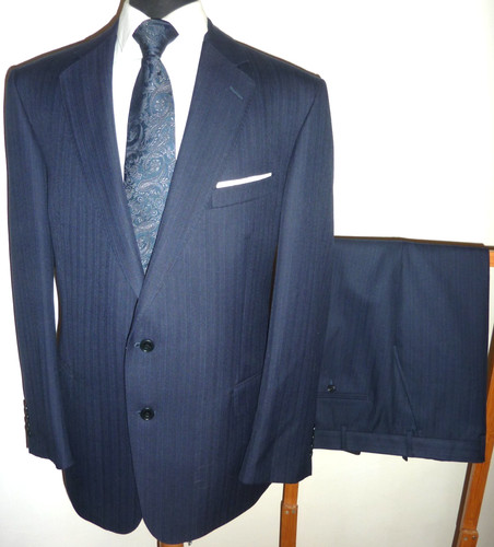 Magee suit blue wool blend - magee,