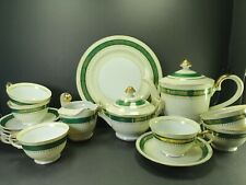 Beautiful Vintage Green Yoshino Noritake Japanese Bone China Part Tea Set