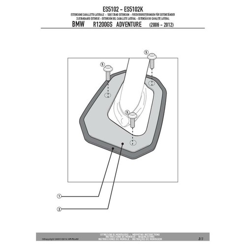 Givi es5102 extension base - givi,