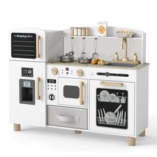 Kids Wooden Play Kitchen with