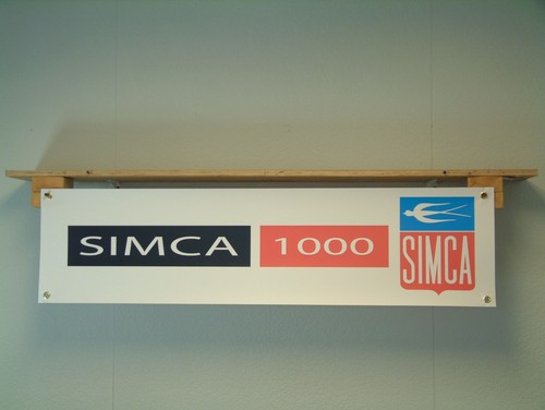 Simca 1000 banner classic car - banner,