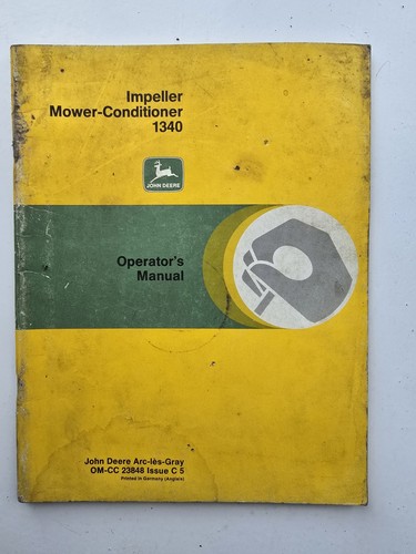 John deere 1340 impeller mower - john,